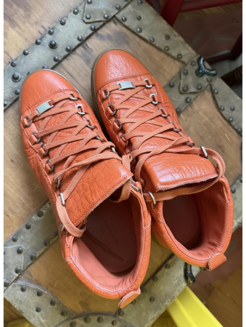 Rare Size 10 Orange Balenciaga Mens - Picture 4 of 8